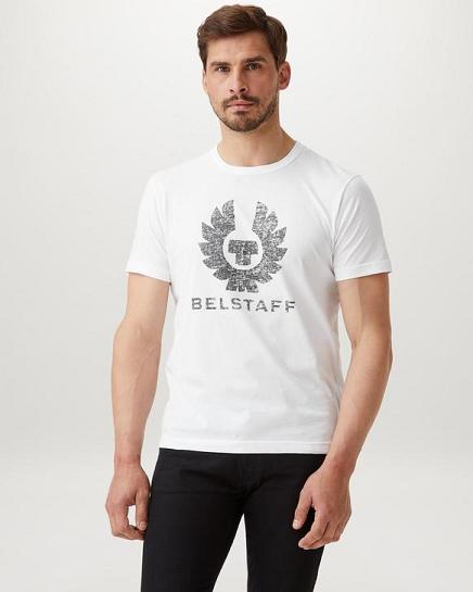 T-Shirt Belstaff Homme Coteland Blanche Coton France KI4870935